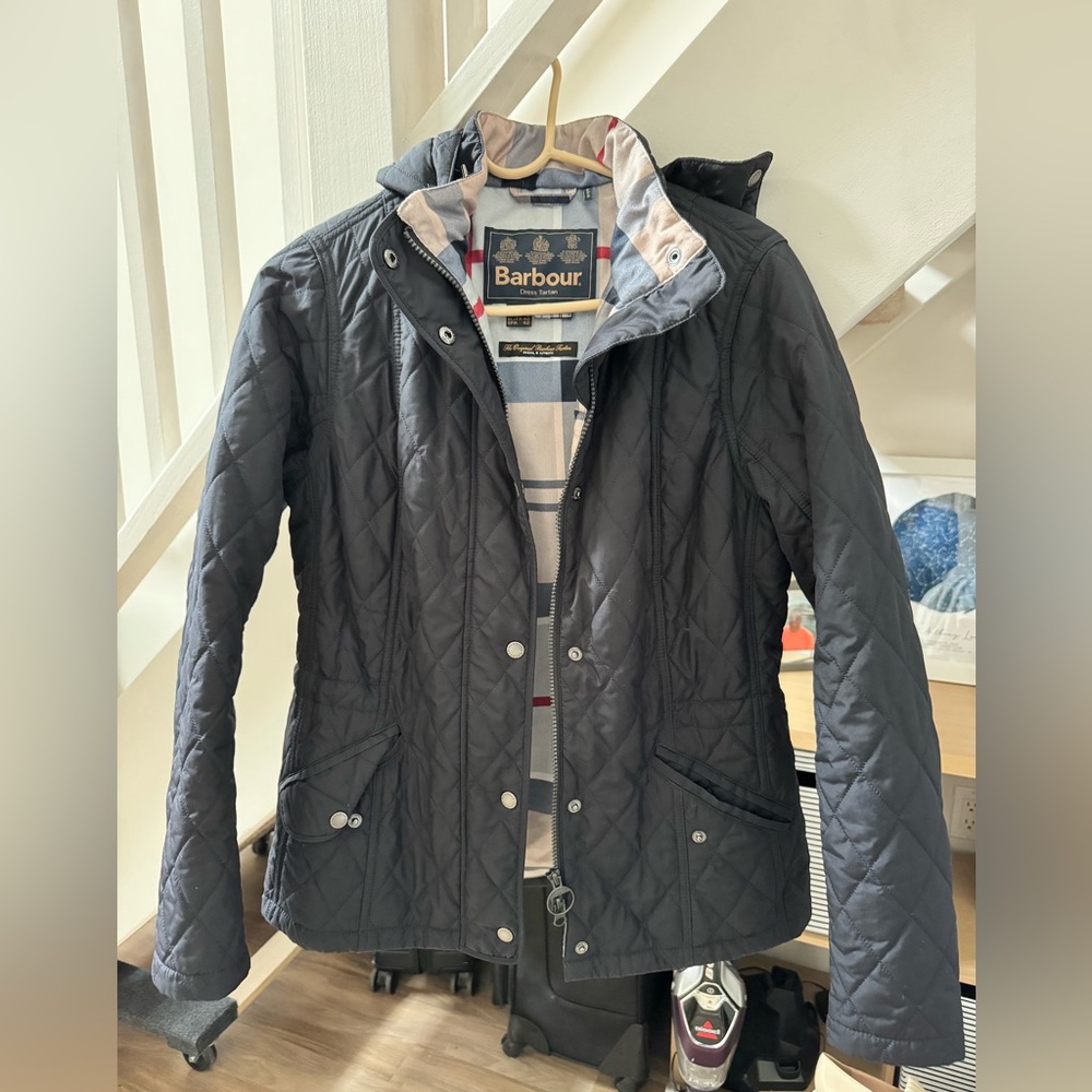 Barbour Quilted Jacket with Detachable Hood